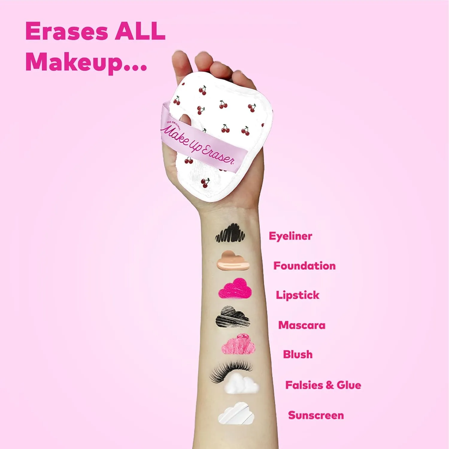 Makeup Eraser The Original, 7-Day Set, Erase All Makeup with Just Water, Including Waterproof Mascara, Eyeliner, Foundation, Lipstick, Sunscreen, and More!
