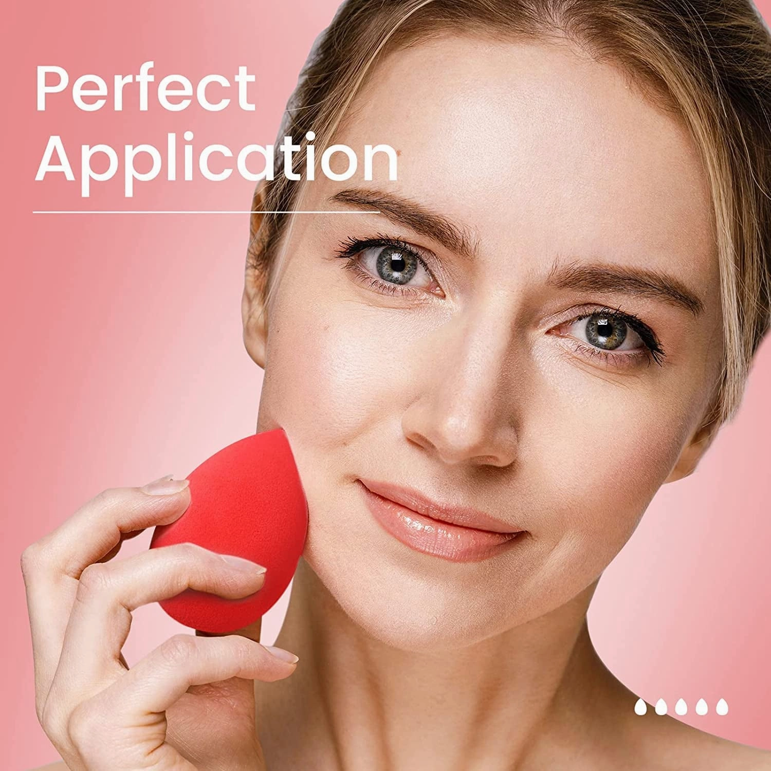 Makeup Sponge for blending liquid Foundations, Powders, and Creams (Multicolor / 1 Pc)