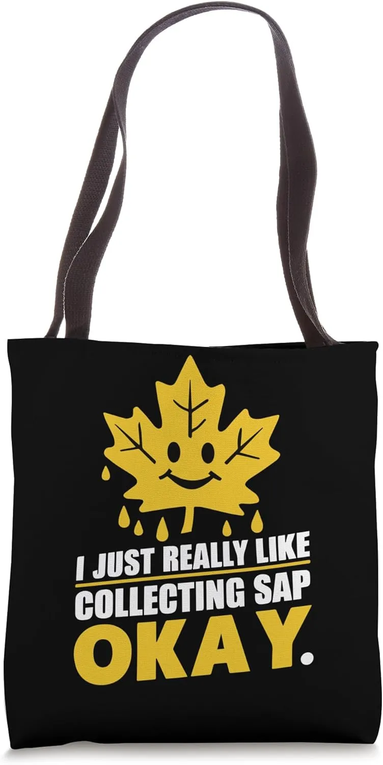 Maple Tree Collecting Sap Tote Bag