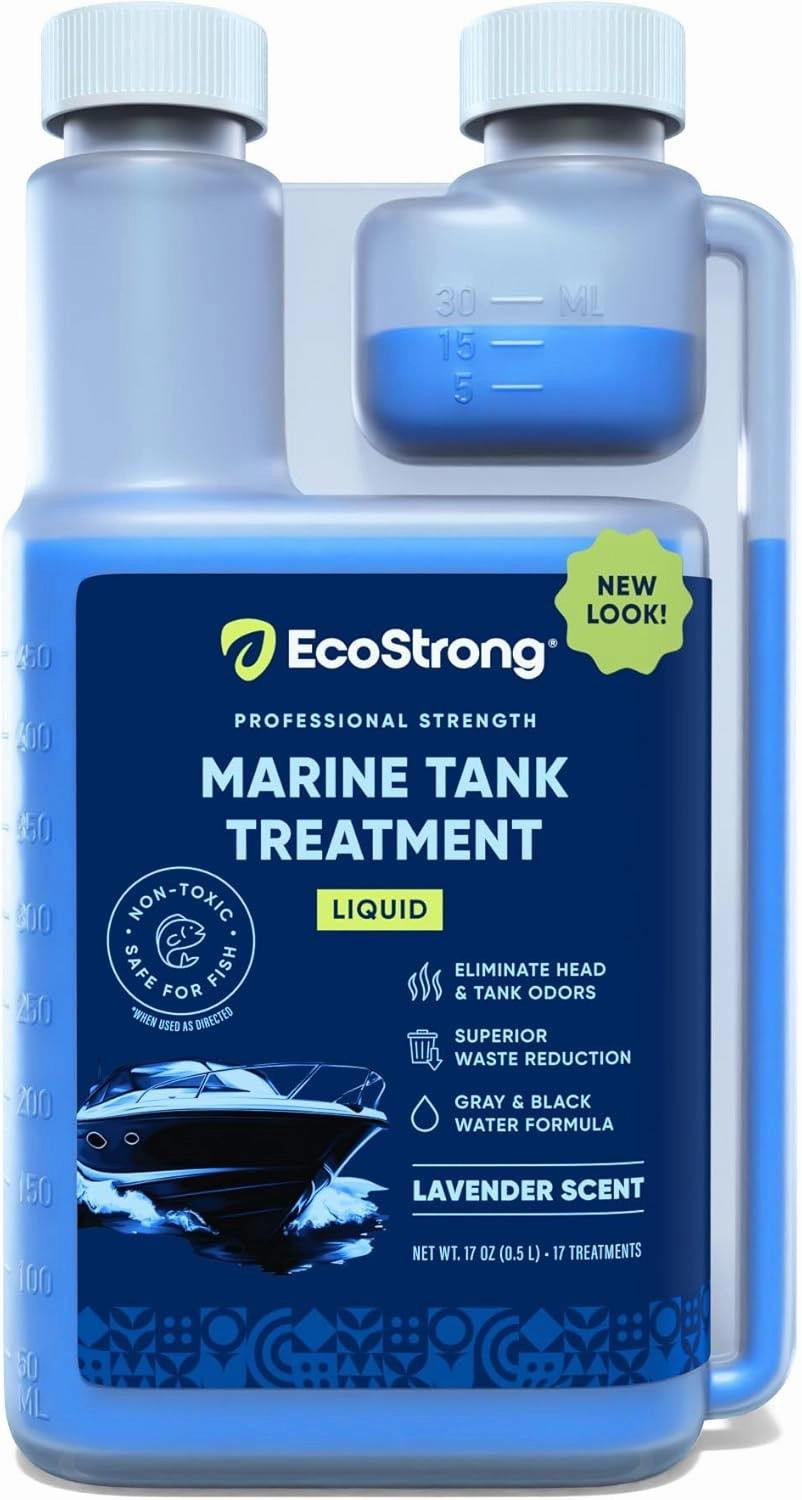 Marine Holding Tank Treatment | Powerful Enzymatic Black Water Digesting Liquid - Eliminates Tank Odor and Breaks Down Waste (17 OZ)