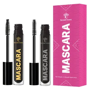 Mascara Black Waterproof Set Volume and Length | Vegan & Cruelty Free | Holiday Gift for Beauty Lovers