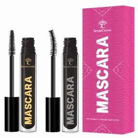 Mascara Black Curling & Length Waterproof Mascara Makeup Set | Vegan & Cruelty-Free | Holiday Gift for Beauty Lovers