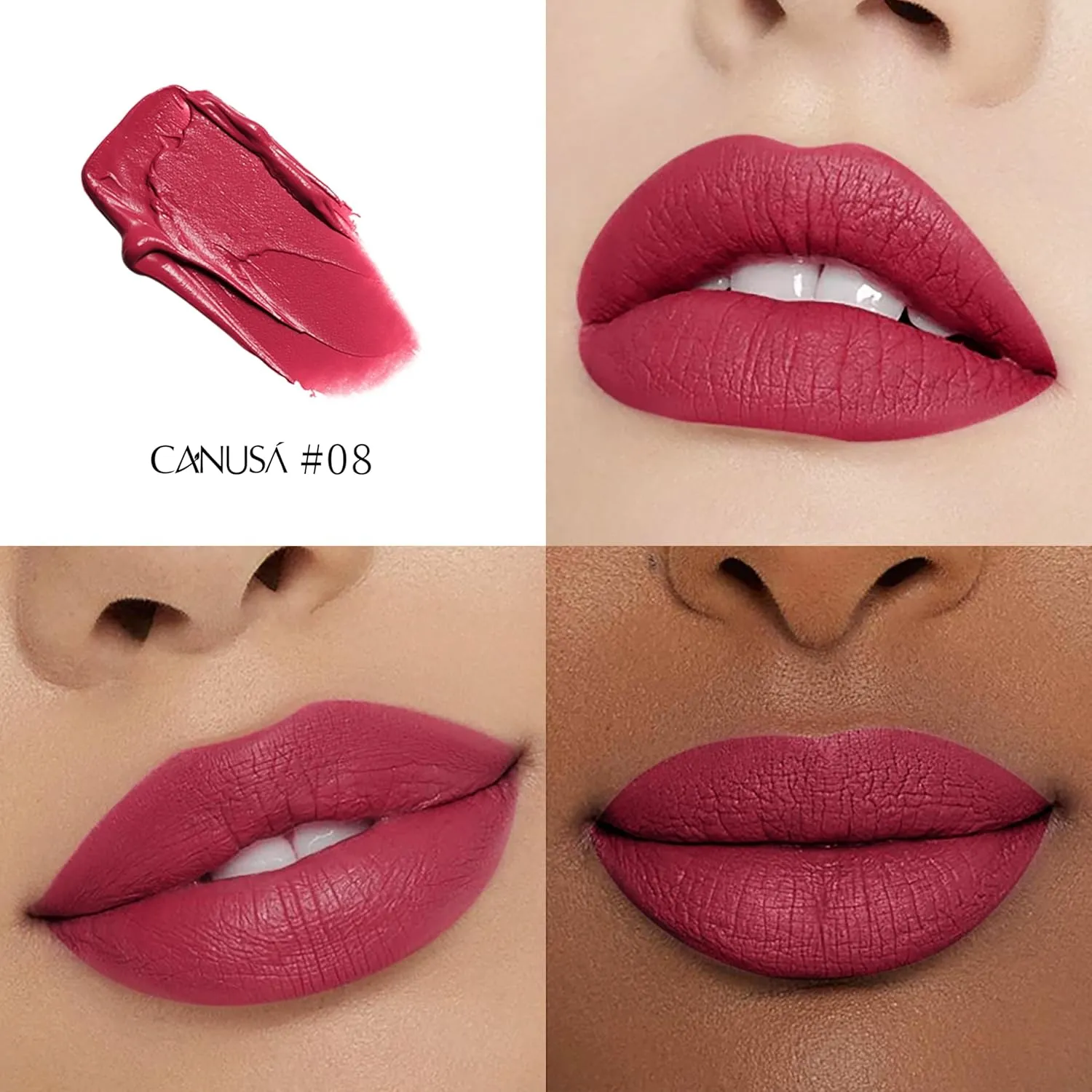 Matte Lipstick, Infallible Matte Resistance, Long Lasting, High Coverage, High Impact Lipcolour with Moisturising Creamy Formula (A SET, ONE SIZE)