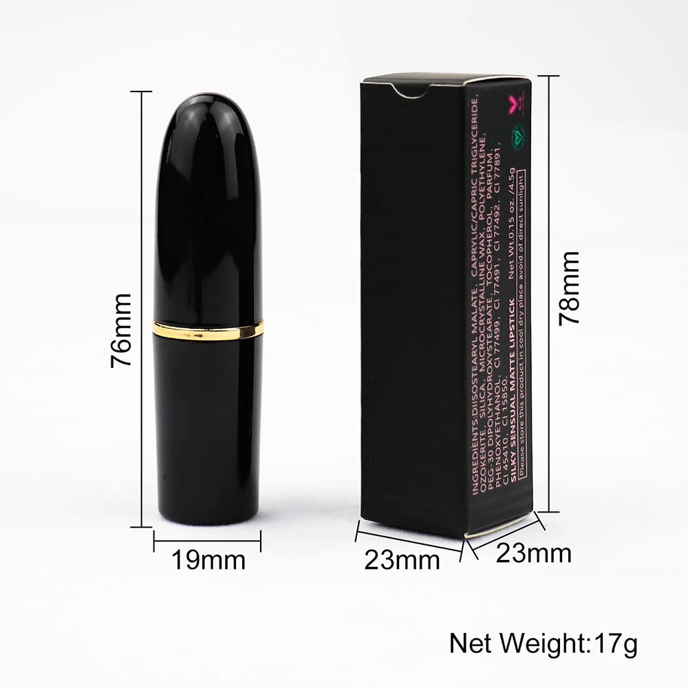 Matte Waterproof LipStick, 14 Colors Long Lasting Lip Makeup No Fade Pigmented Lip Stick Cosmeitc Gift for Girls and Women (13#)