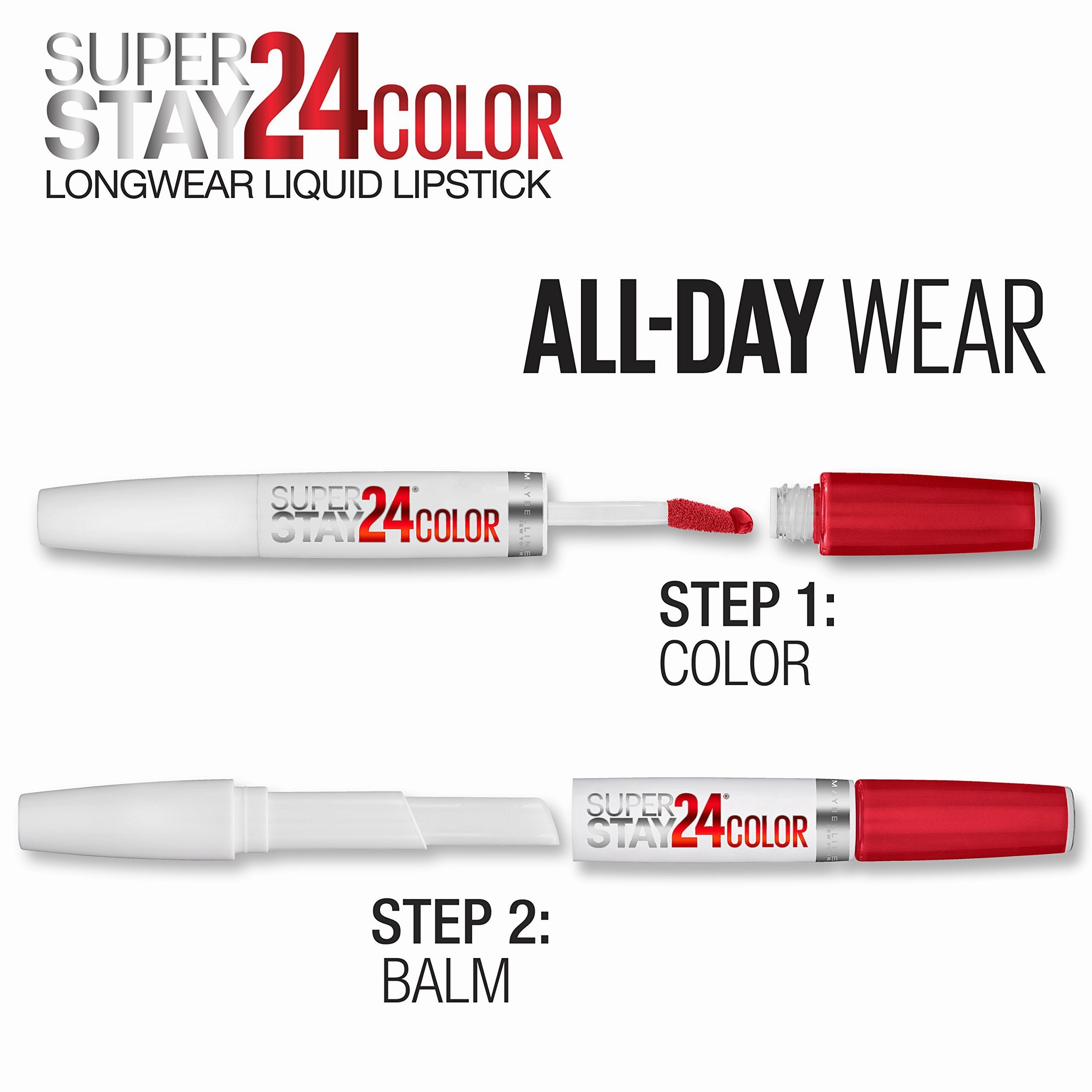 Maybelline SuperStay 24, 2-Step Liquid Lipstick, Unlimited Raisin