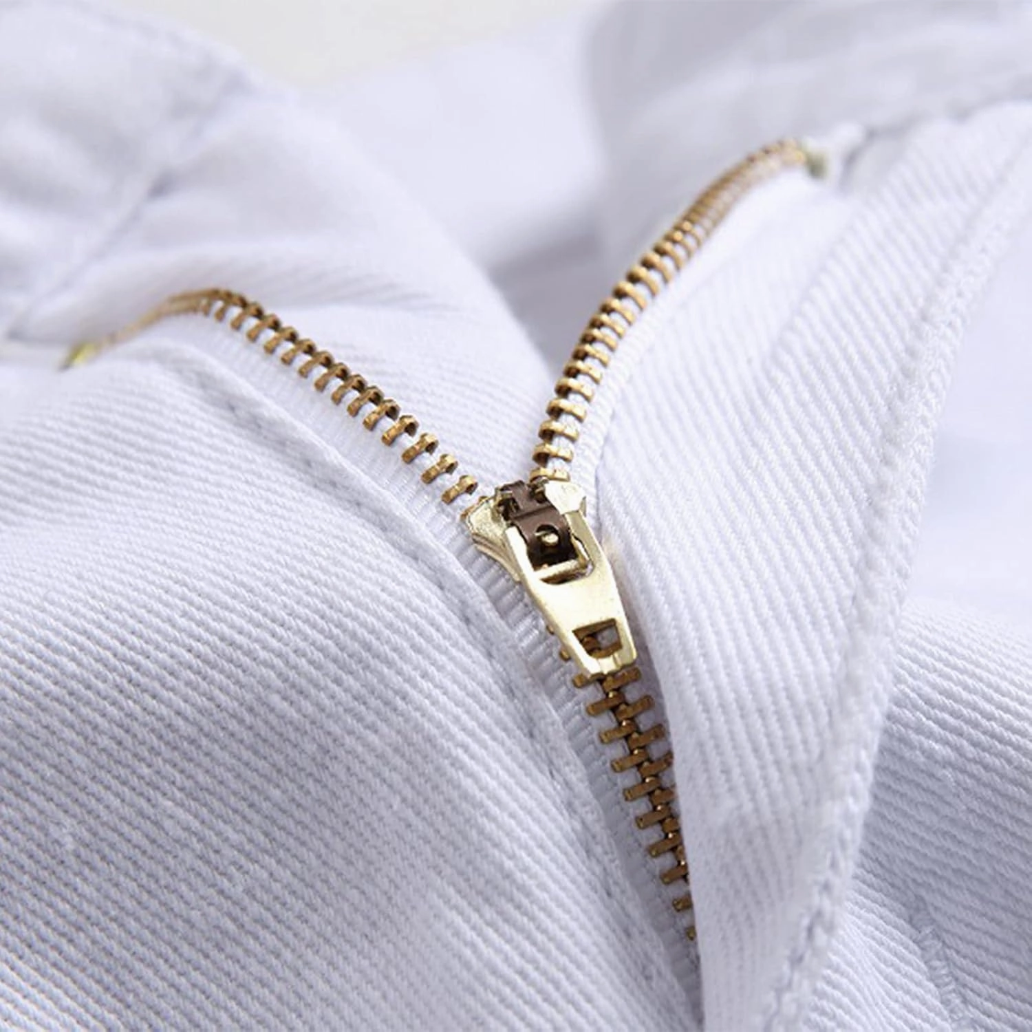 Men's Ripped Jeans Casual Stretch Button Zipper Pants with Pockets Relaxed Fit Denim Pants Boys Trendy Streetwear Jeans