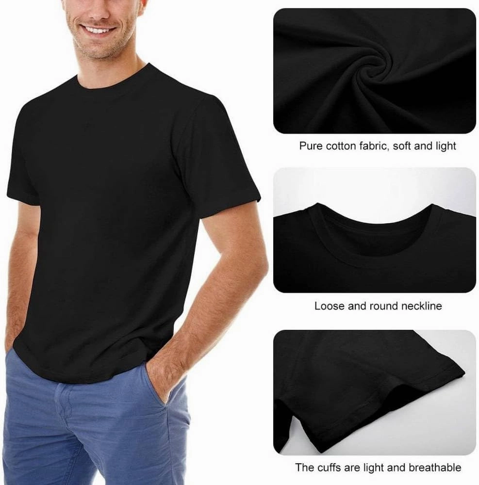 Men's T-Shirt for Snap-On Red T-Shirt Unisex Tee Black