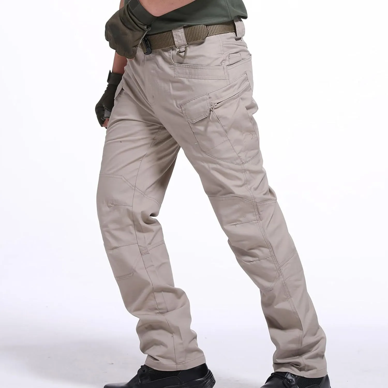 Men's Cargo Pants Relaxed Fit Water-Proof Outdoor Hiking Tactical Pants Stretchy Straight Fit Combat Pants Workwear