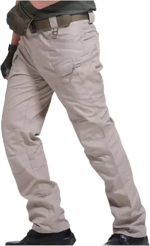 Men's Cargo Pants Relaxed Fit Water-Proof Outdoor Hiking Tactical Pants Stretchy Straight Fit Combat Pants Workwear