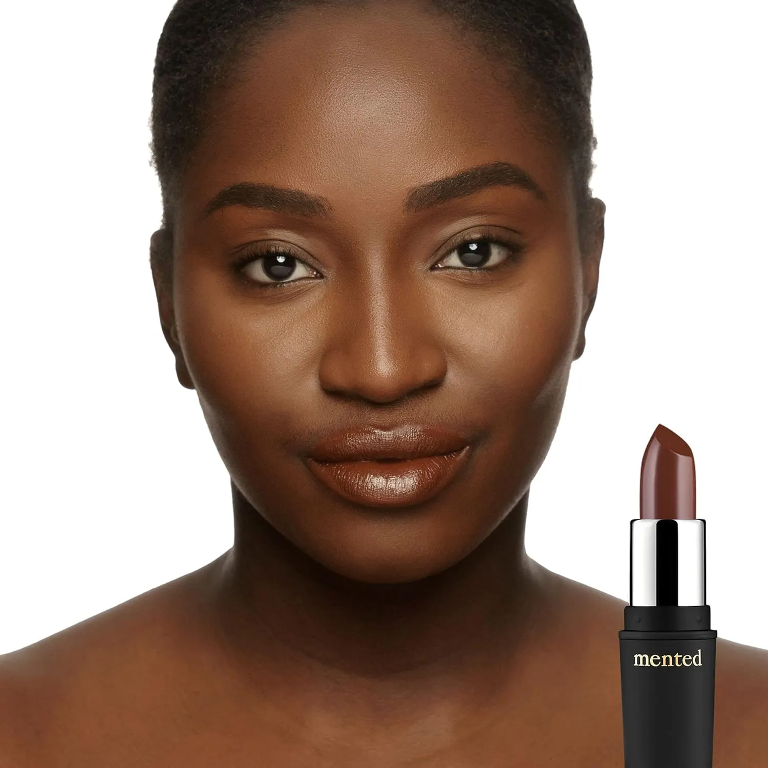 Mented Cosmetics Nude Lipstick for Women, Semi-Matte Long-Lasting Lip Stick, Moisturizing Vegan, Paraben & Cruelty-Free, Enhances All Complexions, Perfect for Everyday Makeup, Dark Night