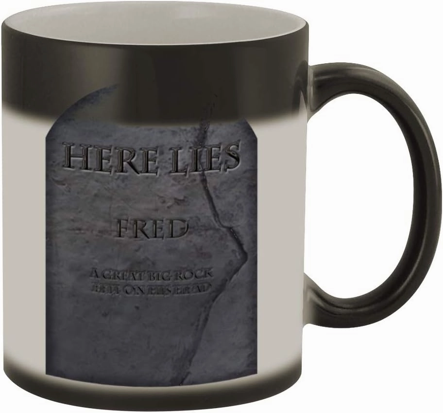 Middle of the Road Fred #124 - A Nice Funny Humor Ceramic 11oz Magic Color Changing Coffee Mug Cup
