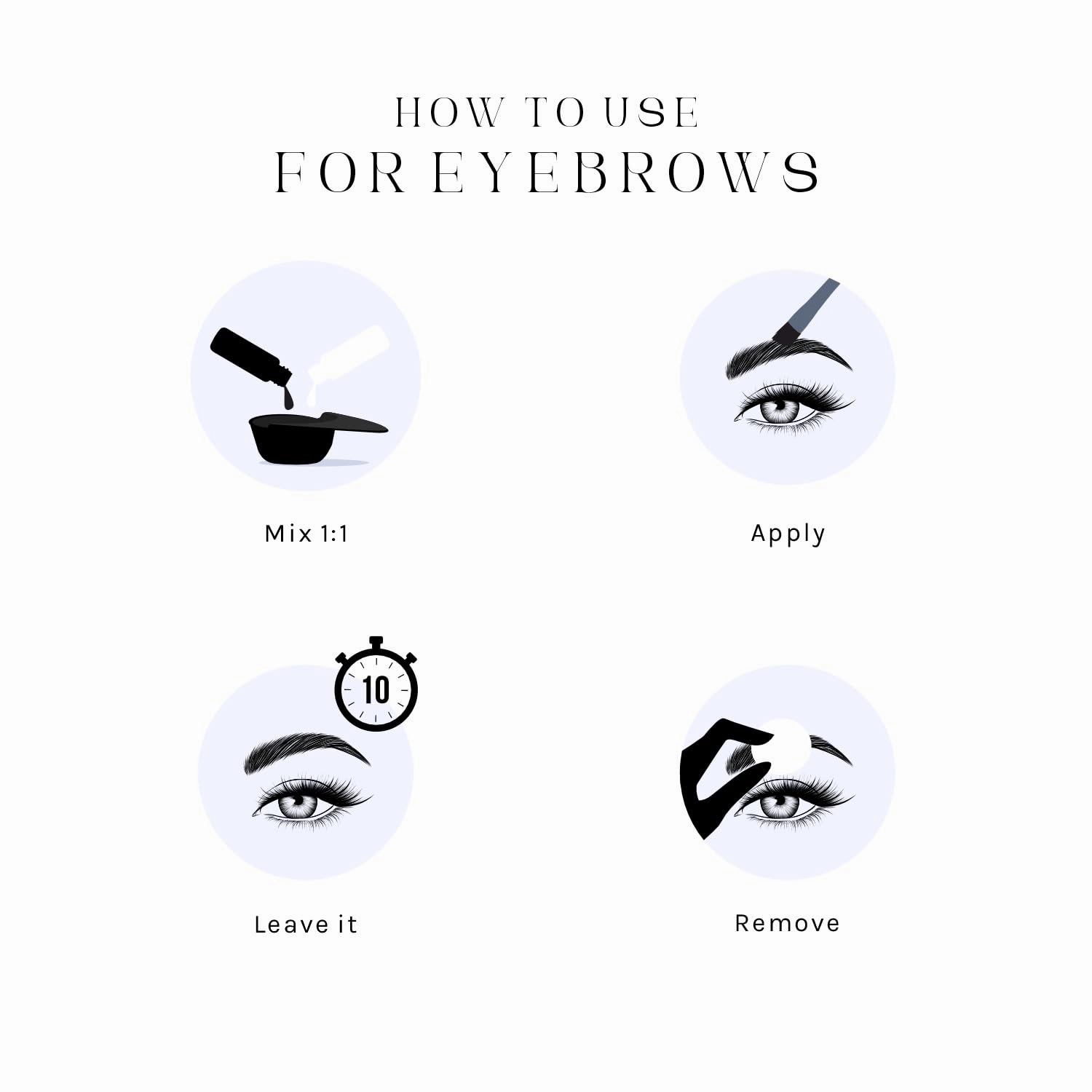 MinaiBrow INK Hybrid Liquid Tint for Professional Hiar Color Kit Light Brown