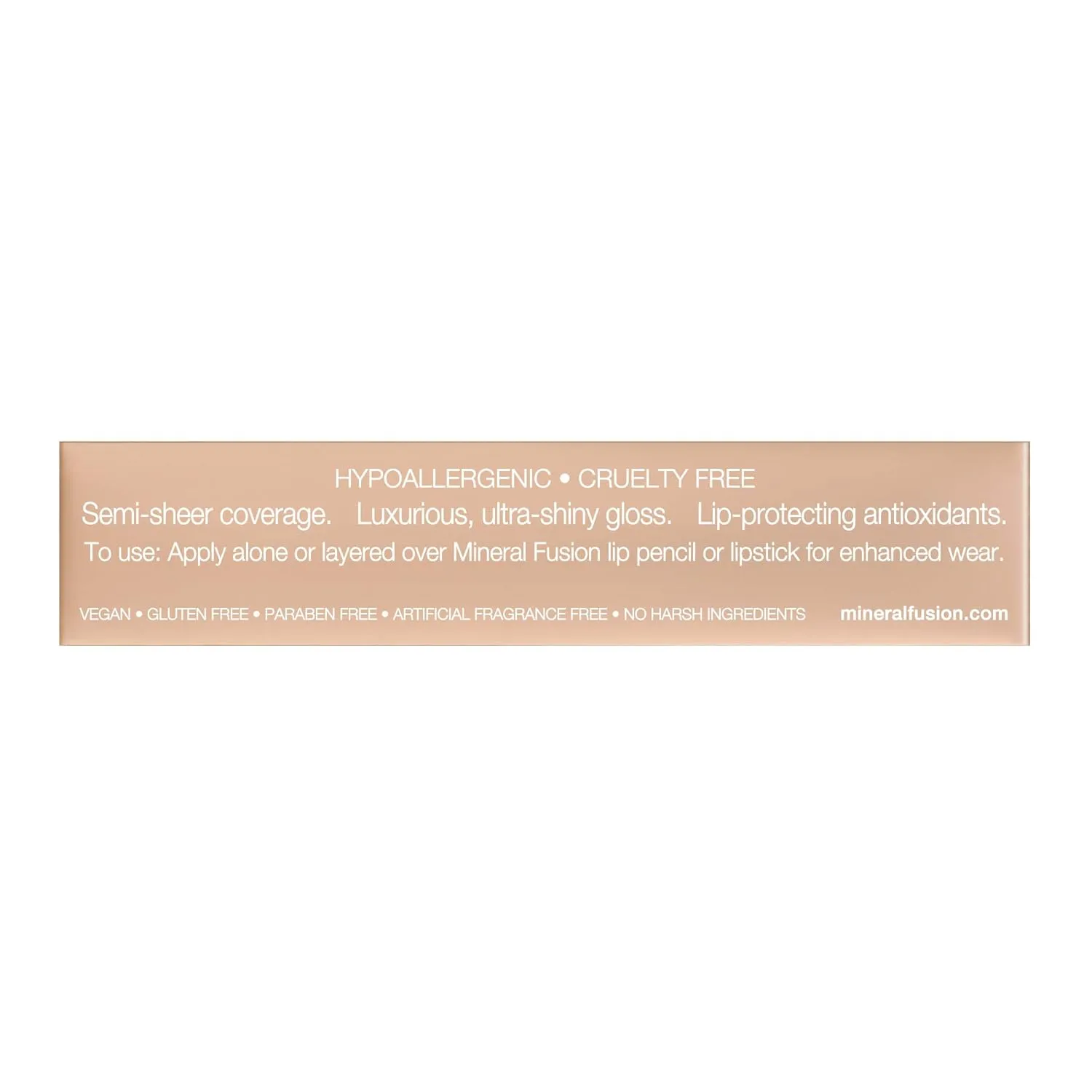 Mineral Fusion Lip Gloss, Scarlet, 0.135 Ounce