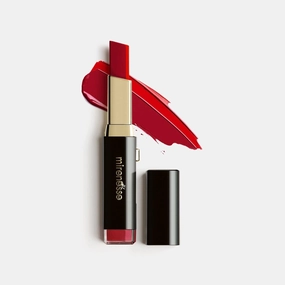 Mirenesse 10 Collagen Maxi-tone Lip Bar, Plumping Lipstick with Two Rich Red Color Tones, Hydrating & Lip Softening, Vegan & Toxin Free, 4 Rave 0.1oz