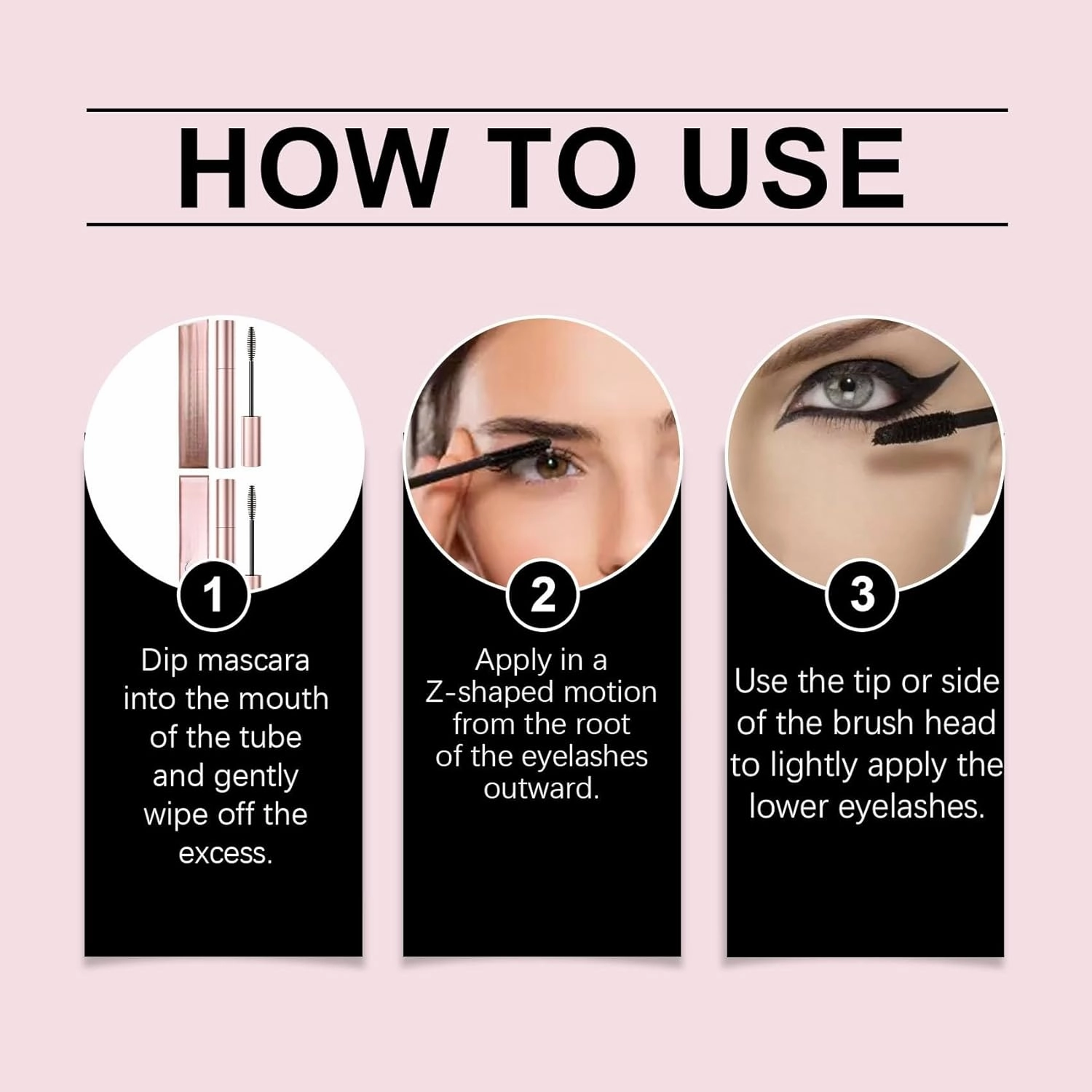 Mkry Mascara, 2025 Mascara black & brown duo for lash makeup,Waterproof & Sweatproof Long Lasting, Non Clumping (Black, one size)