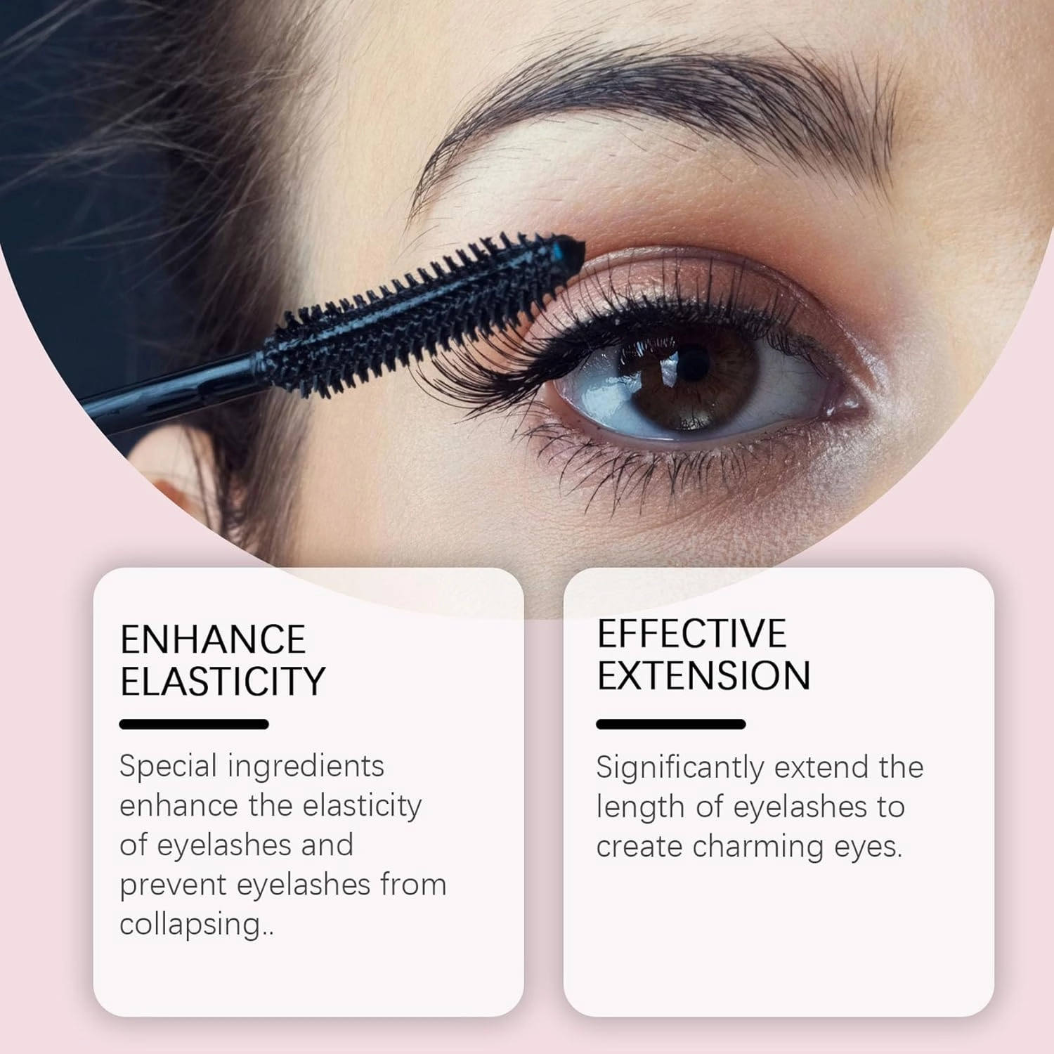 Mkry Mascara, 2025 Mascara black & brown duo for lash makeup,Waterproof & Sweatproof Long Lasting, Non Clumping (Black, one size)