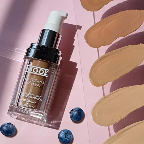 MODE Natural Skin High Performance Hydrating Foundation, Fair to Light Neutral NS2, Nourishing Coconut Glycerin, Chardonnay Grape & Wild Blueberry Skincare