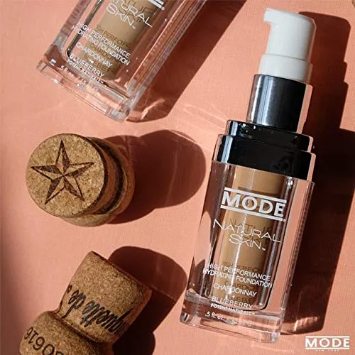 MODE Natural Skin High Performance Hydrating Foundation, Fair to Light Neutral NS2, Nourishing Coconut Glycerin, Chardonnay Grape & Wild Blueberry Skincare