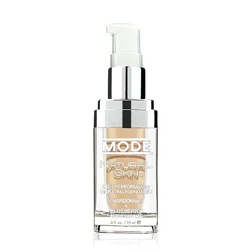 MODE Natural Skin High Performance Hydrating Foundation, Light Medium Warm NS3, Nourishing Coconut Glycerin, Chardonnay Grape & Wild Blueberry Skincare