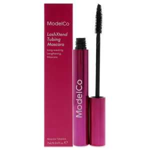 ModelCo Lashxtend Tubing Mascara - Highly Pigmented And Glossy - Innovative Formula Won't Smudge Or Flake - Long Lasting - Intense Lengthening For Extreme Lash Effect - Easy Removal - Black - 0.24 Oz