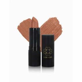 Moisturizing lipstick for women 4.5g Highly Pigmented made with botanical ingredients Organic Lipstick Gluten Free Dye Free and Paraben Free | Light Neutral Tan Nude-Infatuated