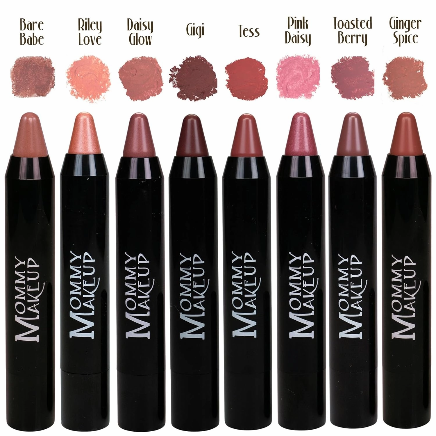 Mommy Makeup Triple Sticks Lipstick, Cream Blush & Teatment All-In-One with Shea & Cocoa Butter - Soft & Creamy Moisturizing Lip Crayon For Lips & Cheeks (Toasted Berry)