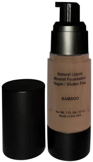 Mom's Secret 100% Natural Foundation, Organic, Vegan, Aloe Based, Natural Sun Protection, Gluten Free, Cruelty Free, Made in the USA, 1FL Oz. (Bamboo)