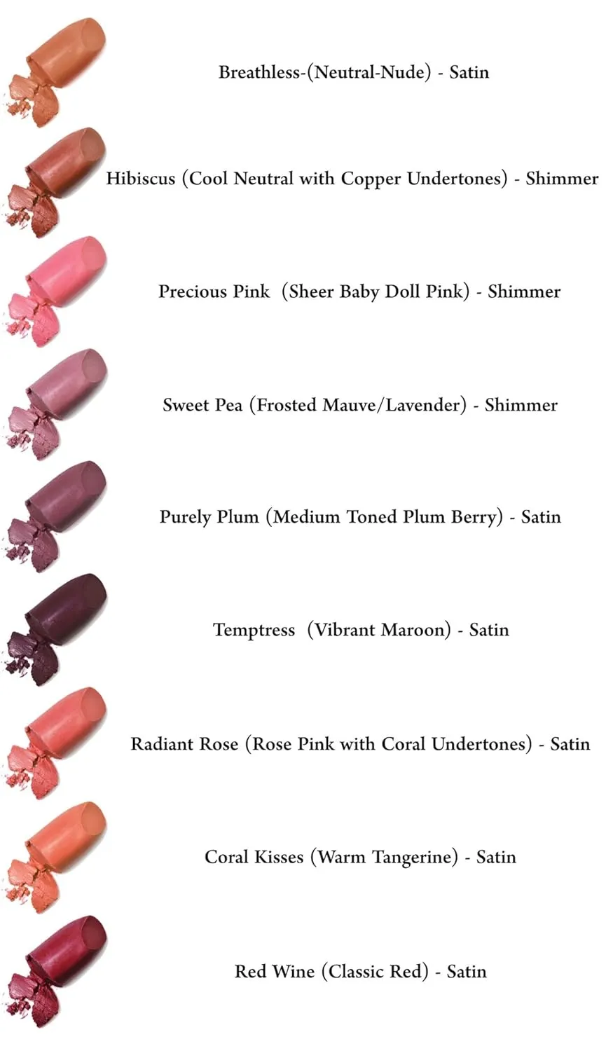 Mom's Secret Natural Lipstick, Organic, Vegan, Gluten Free, Cruelty Free, Made in the USA, 0.12 oz. (Coral Kisses)