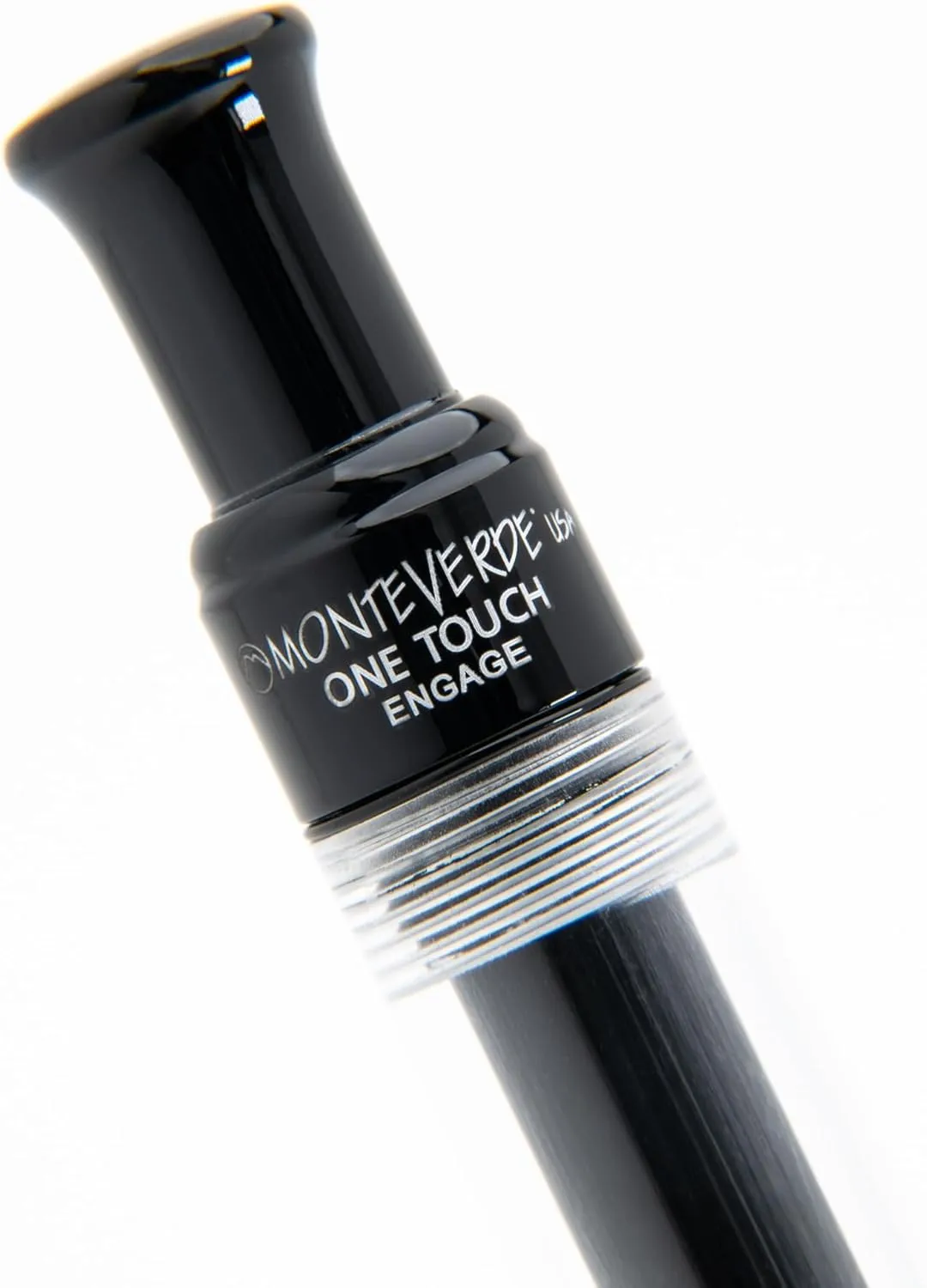 Monteverde Engage One-Touch Liquid Rollerball Demo - Transparent Resin, Retractable, Medium Point - View Ink Levels With Fountain Pen Flow