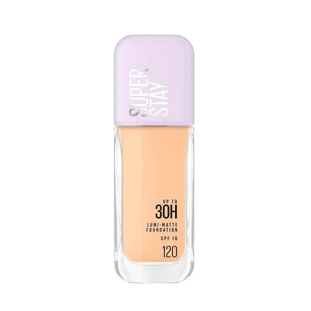 New York Super Stay Lumi-Matte Liquid Foundation - 120, Up To 30H Long Wear, Water & Transfer Proof. SuperStay Lumi-Matte Liquid Foundation comes with Non-comedogenic & Vegan Formula | 35ml