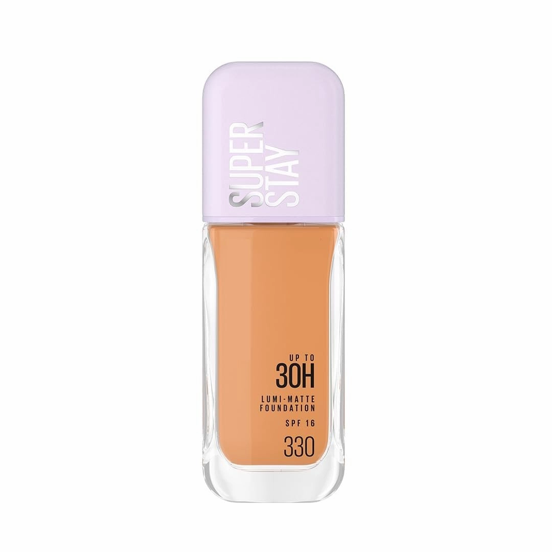 New York Super Stay Lumi-Matte Liquid Foundation - 330, Up To 30H Long Wear, Water & Transfer Proof. SuperStay Lumi-Matte Liquid Foundation comes with Non-comedogenic & Vegan Formula | 35ml