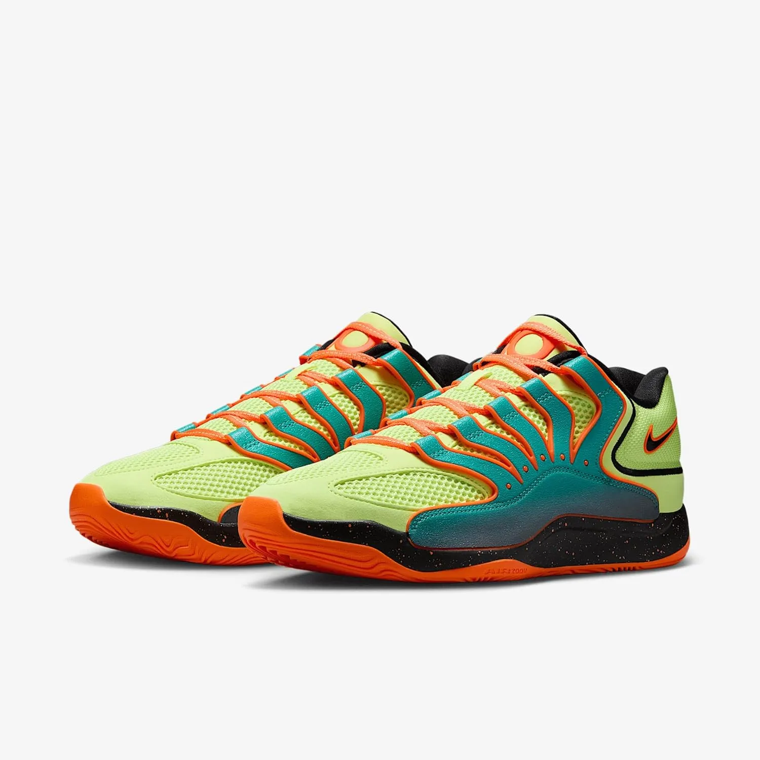 Nike KD18 Basketball Shoes (HV1993-301, Clear Jade/Liquid Lime/Black)