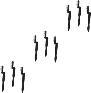 NOLITOY 9pcs Multifunctional Beauty Brush Mini Eyelash and Eyebrow Comb for Makeup Application Portable Easy to Use No Fading for Women and Girls Black Eyelash Tools