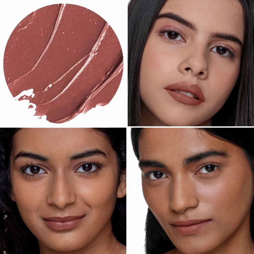 Non-stop Airy Matte Liquid Lip - Cinnamon Nude| Transferproof I Waterproof lipstick Long Lasting I Apricot & Avocado Oil | 100% Vegan | 5ml | No Parabens, No Toxins