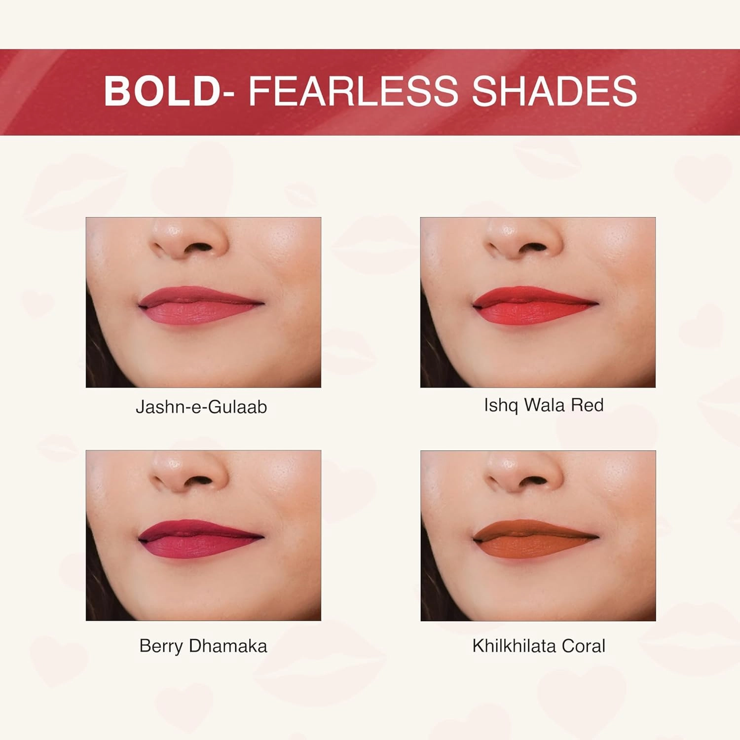 NOURISH MANTRA Khilkhilata Coral Lipstick (3.5ml)/ Matte Liquid Lipstick with SPF/Water Proof/Smudge Proof/Transfer Proof/Long Lasting/Suits All Skin Tones