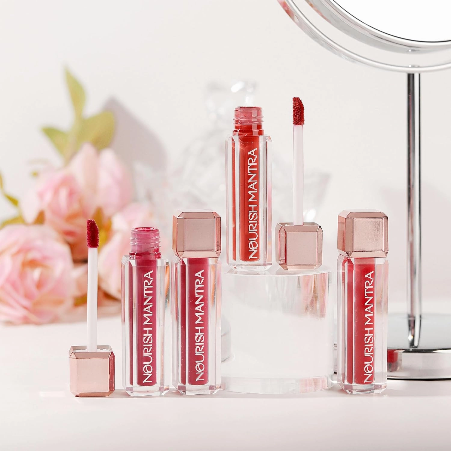 NOURISH MANTRA Natkhat Berry Lipstick (3.5ml)/ Creamy Matte Liquid Lipstick with SPF/Water Proof/Smudge Proof/Transfer Proof/Long Lasting/Suits All Skin Tones