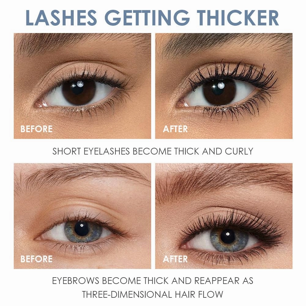 Nourishing Mascara Gel with Biopeptides, Collagen & Hyaluronic Acid, Waterproof Formula for Long Dense Lashes,moisturize and nourish (02)
