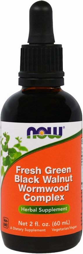 NOW Foods Now Foods, (2 Pack) Fresh Green Black Walnut Wormwood Complex, 2 fl oz (60 ml)