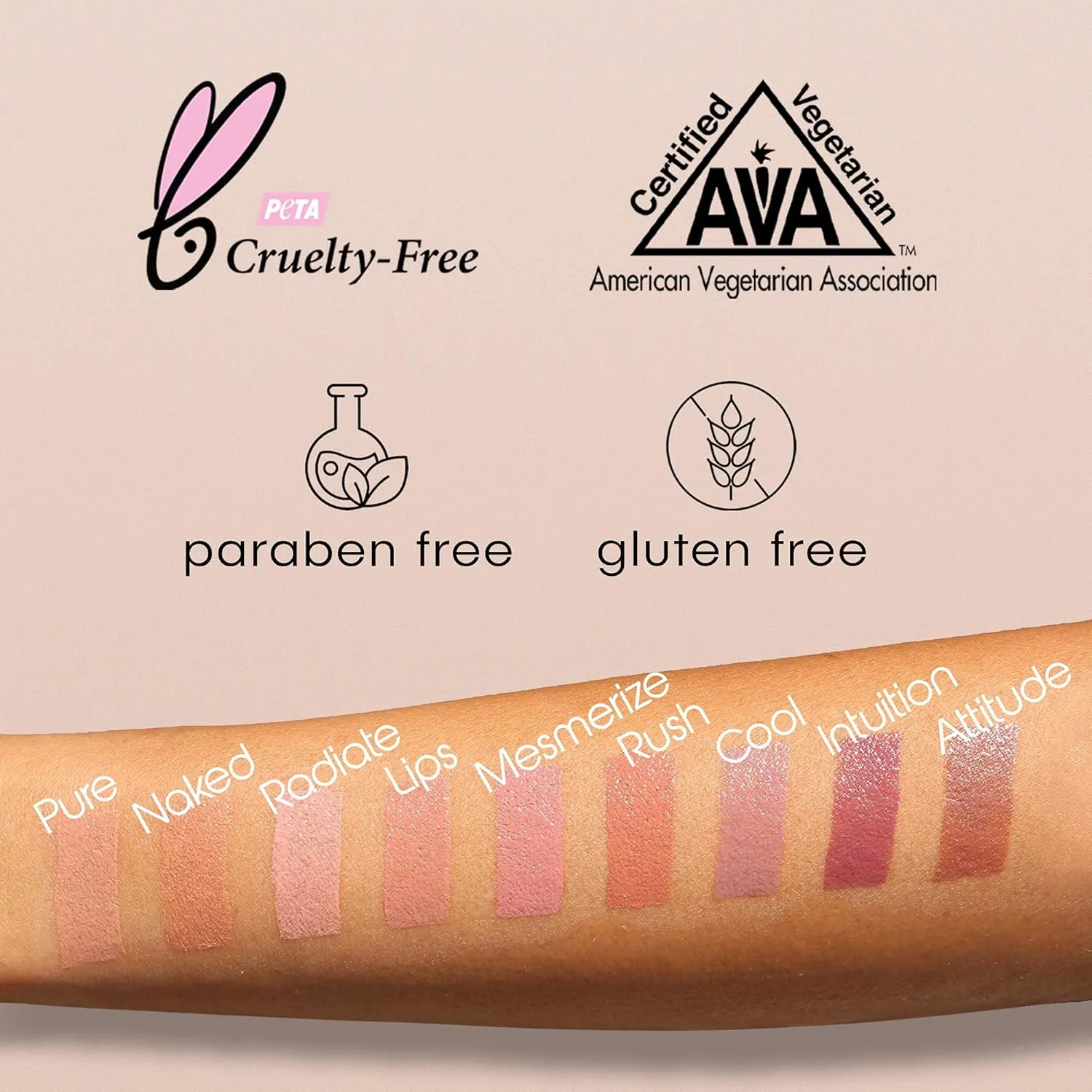 nude envie - Lipstick - Creamy & Long-Lasting Finish - Velvety Texture & Easy Application - Luxury Hydration - With Shea Butter, Vitamin E & Jojoba Oil - Vegan, Paraben-Free & Cruelty-Free - Cool