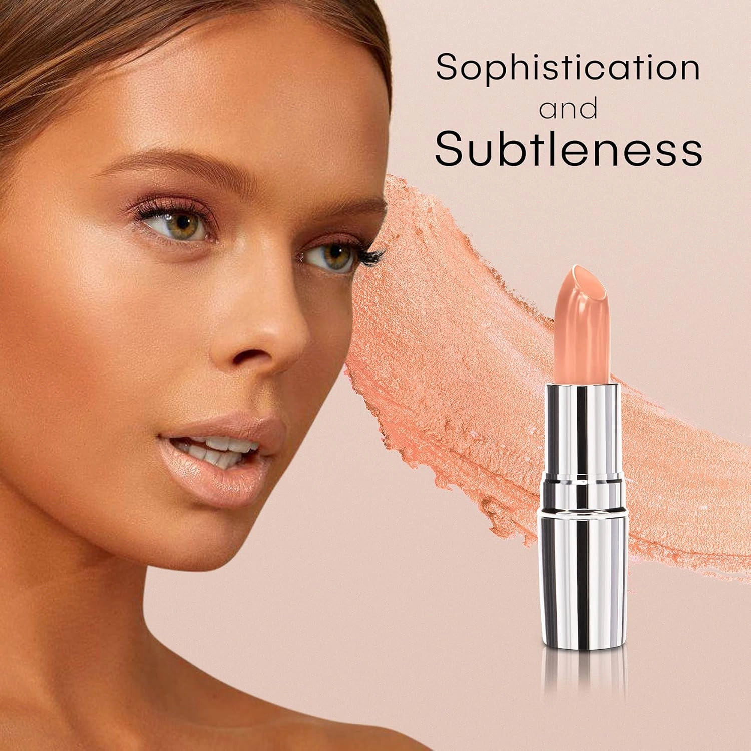 nude envie - Lipstick - Creamy & Long-Lasting Finish - Velvety Texture & Easy Application - Luxury Hydration - With Shea Butter, Vitamin E & Jojoba Oil - Vegan, Paraben-Free & Cruelty-Free - Naked