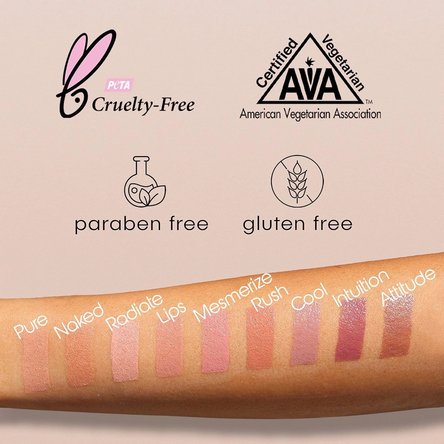 nude envie - Lipstick - Creamy & Long-Lasting Finish - Velvety Texture & Easy Application - Luxury Hydration - With Shea Butter, Vitamin E & Jojoba Oil - Vegan, Paraben-Free & Cruelty-Free - Naked