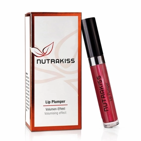 Nutrakiss Lip Plumper - Red I Natural Plumping Lip Gloss with Niacin (Vitamin B3) I Clear Lip Plumper for Fuller Lips I Made in Germany I 5ml