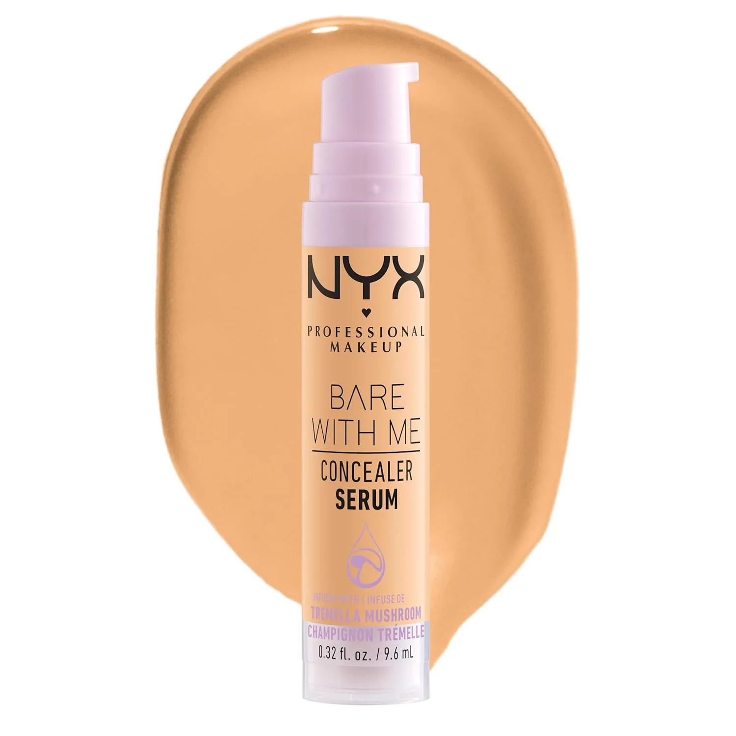 NYX PROFESSIONAL MAKEUP Bare With Me Concealer Serum, Concealer Makeup For Up To 24Hr Hydration - Golden