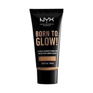 NYX PROFESSIONAL MAKEUP Born To Glow Naturally Radiant Foundation, Medium Coverage - Golden