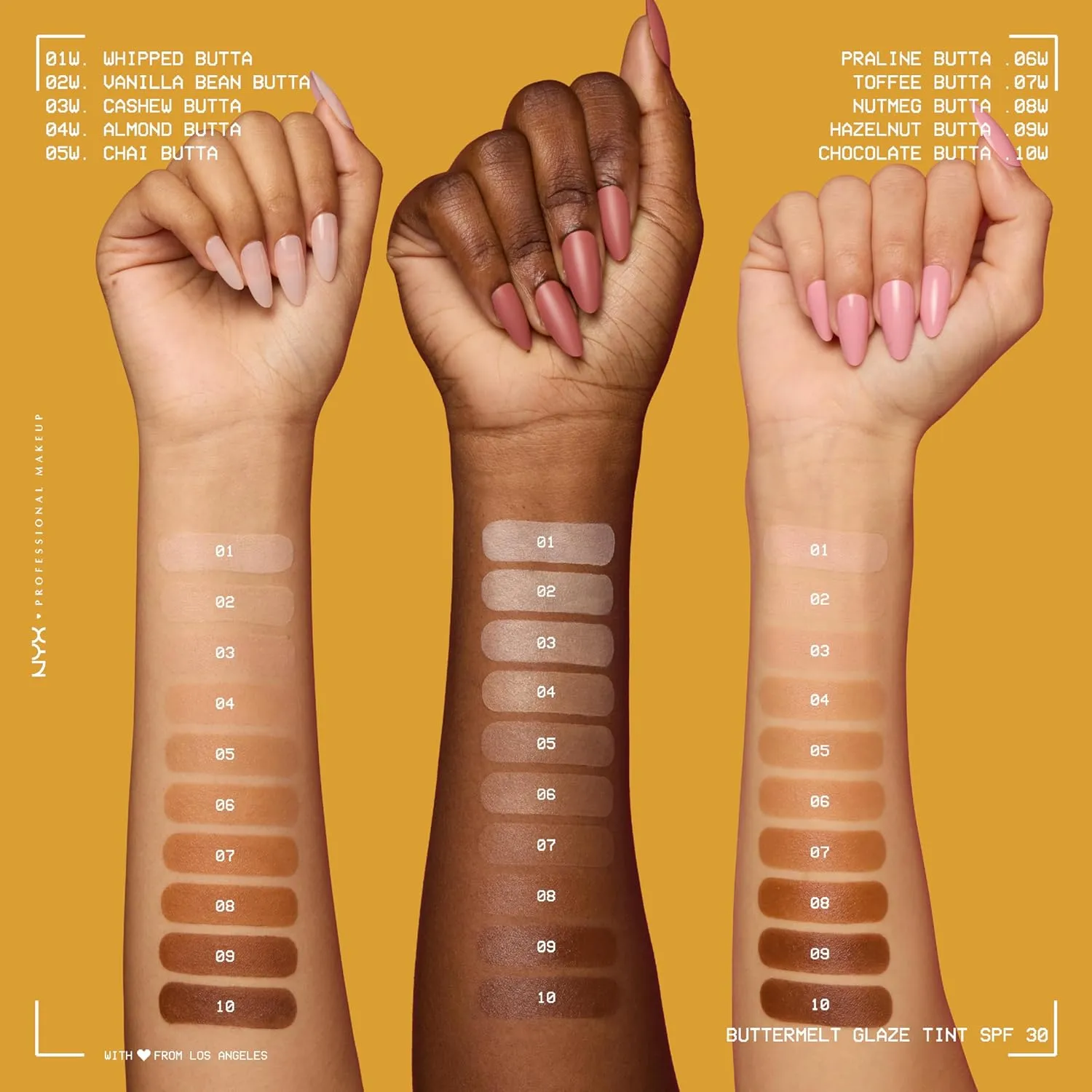 NYX PROFESSIONAL MAKEUP Buttermelt Glaze Soft Glow Skin Tint   SPF 30, Up To 12HR Wear, 03 Cashew Butta