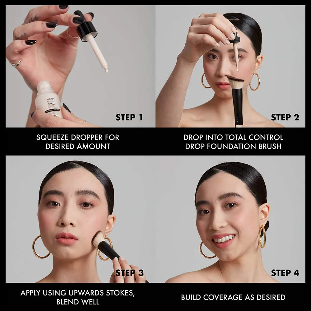 NYX PROFESSIONAL MAKEUP Total Control Pro Drop Foundation, Skin-True Buildable Coverage - Light Ivory