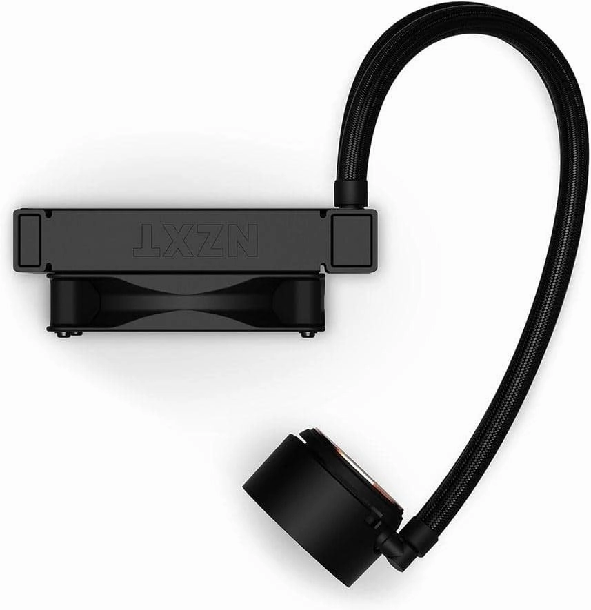 NZXT Kraken 120 - RL-KR120-B1 - AIO RGB CPU Liquid Cooler - Quiet and Effective - Quiet Operation - Ring RGB LED - AER P 120mm Radiator Fan (Included), Black