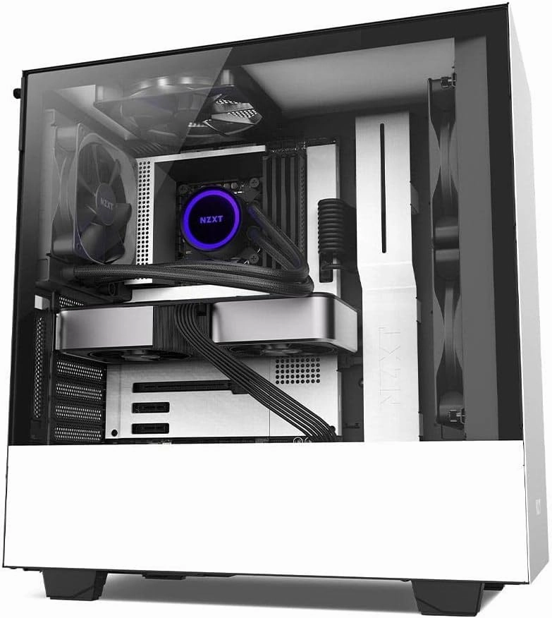 NZXT Kraken 120 - RL-KR120-B1 - AIO RGB CPU Liquid Cooler - Quiet and Effective - Quiet Operation - Ring RGB LED - AER P 120mm Radiator Fan (Included), Black