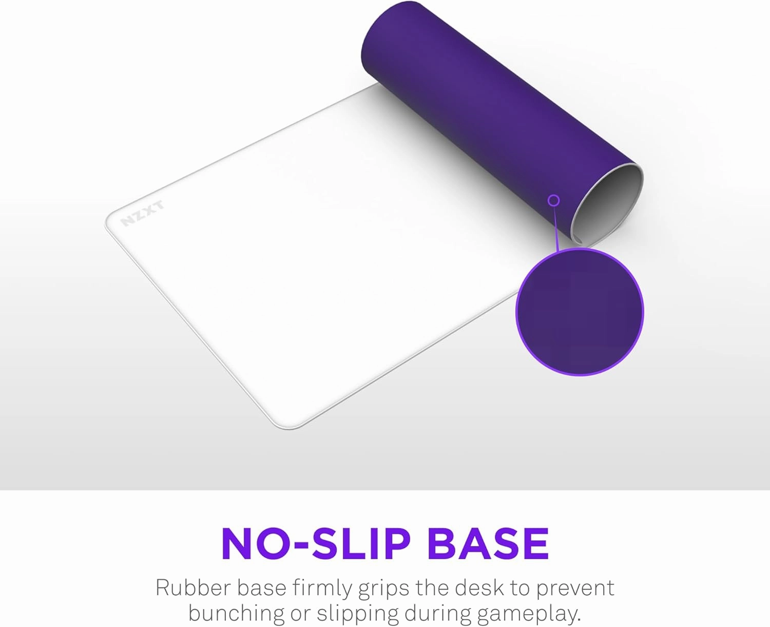 NZXT Zone - XXL Gaming Mouse Pad - Micro-Weave Cloth Surface - Balanced Speed and Control for All Playstyles - Spill-Resistant, Anti-Slip Base, Reinforced Edges - White