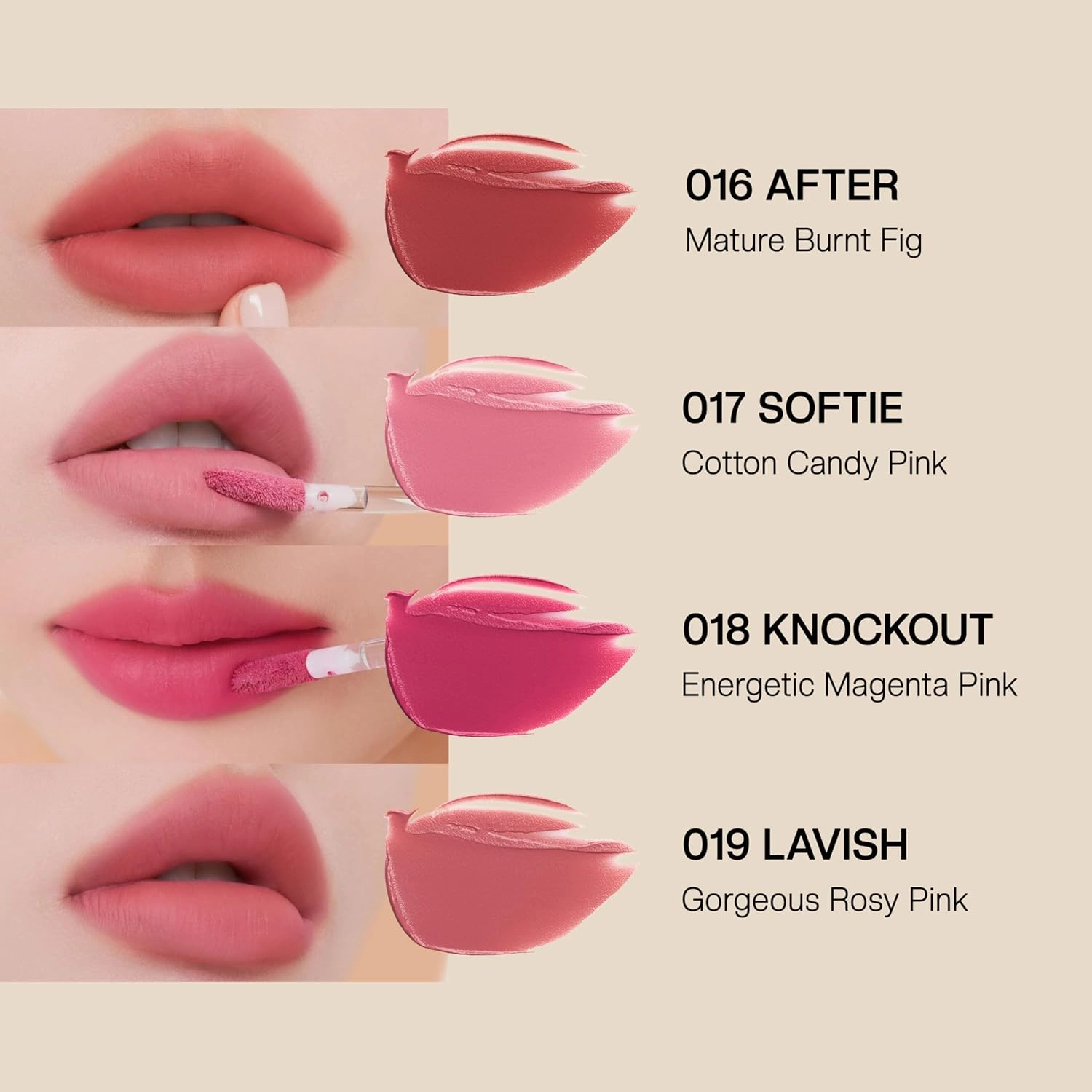 Objet Lip Stain (Unique Paint Tube Design) – Velvet Matte Tint, Long-Lasting Waterproof Lipstick, Hydrating Korean Makeup, Red & Rose Gloss, K-Beauty Tinted Lipstain (17 SOFTIE)